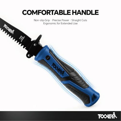 8-In-1 Multi Blades Hand Saw, Drywall, Hacksaw, Jab Saw & Wood Cutter Tool - color: 8-in-1 Blue