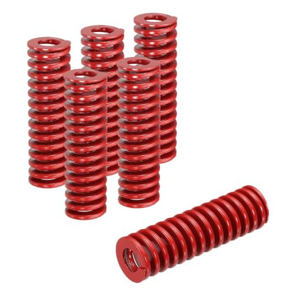 HARFINGTON 6pcs Die Spring 3/4" OD x 2.5" Free Length SMH4010, Red - size: 3/4" OD x 2.5" Free Length