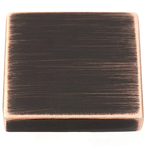 KOOFIZO 20 Pack Oil Rubbed Bronze Cabinet Knobs Square Single Hole Pull K08 - color: Oil Rubbed Bronze, size: Knob 1 - 20Pcs, style: Modern