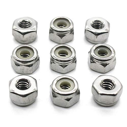 Fullerkreg 6-32 Nylon Insert Hex Lock Nut - size: 6-32 (100 Pack)