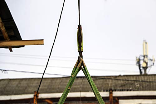 Everest C1128 1" x 6' Flat Sling Eye to Eye/Lifting Sling for Construction, Lifting, Moving, Hoisting - Strap Heavy Duty - 1-Pack 3200lbs WLL
