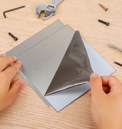 304 Stainless Steel Sheet - 6in x 6in x 0.04in, Stainless Steel Sheet Metal, 3 PCS Stainless Steel Sheets