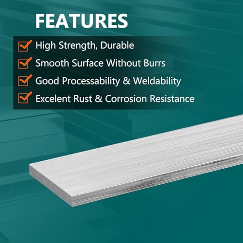 2Pcs Square Aluminum Flat Bar, 1/8" Thickness x 1" Width x 12" Length 6061 Aluminum Flat Plate, 3 x 25 x 305mm Solid New Mill Stock for DIY & Industrial Applications - size: 3x25x305mm, style: 2 pieces