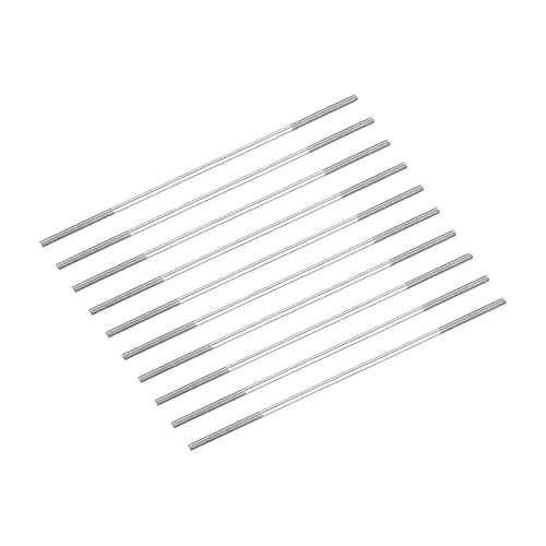METALLIXITY Double Ended Stud Screws (M3 Thread 120mm Length) 10pcs, 304 Stainless Steel Dual Threaded Rod Bolts - for House Maintenance - size: M3x120mm