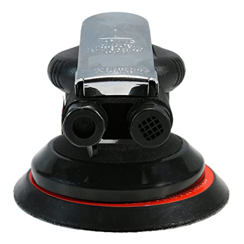 Professional Heavy Duty 5" Dual Action Random Orbit Air Sander, Orbital Pneumatic Palm Sander -Composite Design, Low Vibration - size: 5inch
