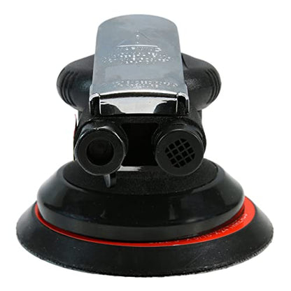 Professional Heavy Duty 5" Dual Action Random Orbit Air Sander, Orbital Pneumatic Palm Sander -Composite Design, Low Vibration - size: 5inch