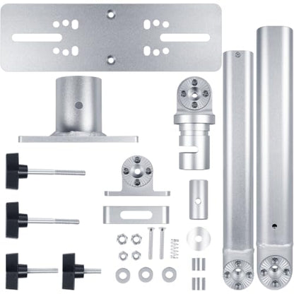 Universal Marine Monitor Mount 350° Swivel 18"–24" Adjustable Height Silver - color: Silver