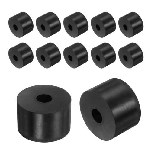 uxcell 12Pcs Rubber Vibration Isolation Washers 40mm OD x 12mm ID x 25mm T - size: 40mm OD x 12mm ID x 25mm Thick