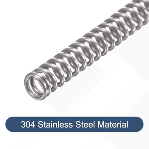 uxcell 50Pcs 304 Stainless Steel Compression Springs,0.5mmWD, 3mm ODx15mm L - size: 3mmx15mm