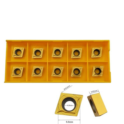 1/2 Inch Turning Chisel 12 mm SCLCR1212H09 + SCLCL1212H09 + SCMCN1212H09 Turning Chisel CNC Lathe Excircle Lathe Tool Holder Set and 10 Pieces CCMT09T304 / CCMT32.51 Indexable Carbide Lathe Turning