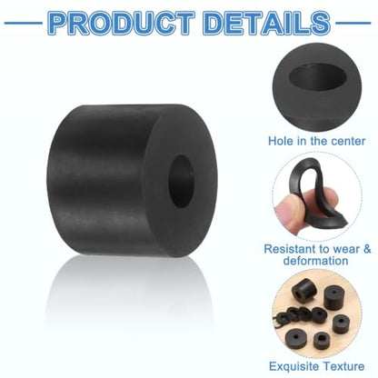 uxcell 12Pcs Rubber Vibration Isolation Washers 50mm OD x 18mm ID x 30mm T - size: 50mm OD x 18mm ID x 30mm Thick