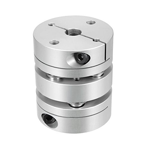 uxcell 8mmx14mm Clamp Tight Motor Shaft Double Diaphragm Coupling Coupler - size: 8-14mm