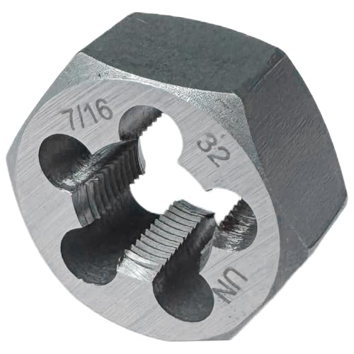 7/16"-32 UN Hex Die Rethreading Die Thread Die Carton Steel Right Hand - size: 7/16"-32