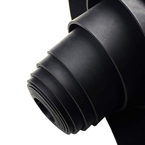 DOBTIM Solid Rubber Strips Neoprene Rubber Weather Stripping for Garage Door Seals Under Bottom,Top, Sides, Not Include Sealant/Adhesive (W:3 in x T: 1/8 in x L: 25 Ft) - size: 3" X 25', style: .125" thick(No Adhesive）