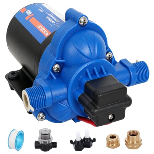 12V Sprayer Pump, 2.5GPM Chemical Resistant Diaphragm Pump - size: 2.5GPM-8AMPS