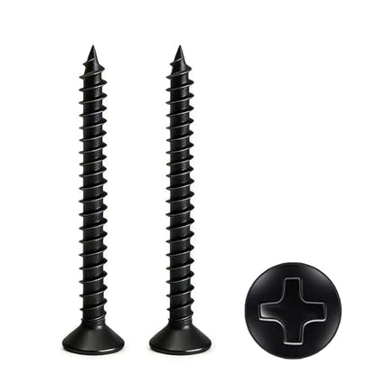 #4 x 1-1/4" Flat Head Self-Tapping Wood Screws, M3x30mm(80Pcs) - color: 100 PCS, size: #4x1-1/4''-100 PCS