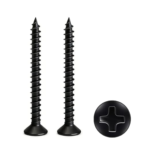 #4 x 1-1/4" Flat Head Self-Tapping Wood Screws, M3x30mm(80Pcs) - color: 100 PCS, size: #4x1-1/4''-100 PCS