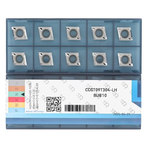 CCGT32.51 (CCGT09T304) Indexable Carbide Inserts for Aluminium 10pcs - size: CCGT32.51-LH