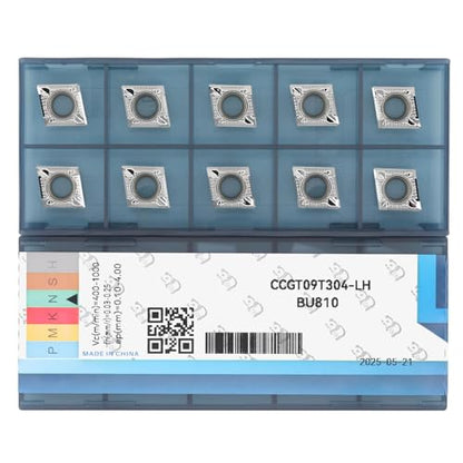 CCGT32.51 (CCGT09T304) Indexable Carbide Inserts for Aluminium 10pcs - size: CCGT32.51-LH
