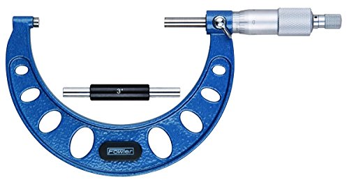 Fowler 52-240-004-1, Outside Inch Micrometer with 3-4" Measuring Range - size: 3-4 inches, style: Ratchet With Standard