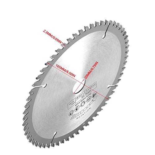 165 mm TCT Circular Saw Blade, Silver Standard Circular Saw Blade
