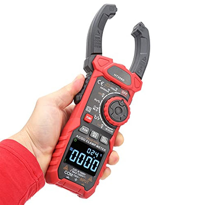 Digital Clamp Meter Multimeter HT208D 6000 Counts AC DC Voltage Current NCV Tester with Frequency Measurement