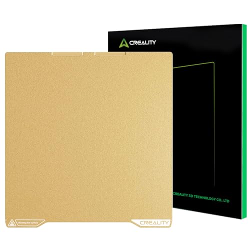 Creality K2 Build Plate Original 293x270mm Dual Side Textured Golden PEI Coating Spring Steel Magnetic Bed Plate 3D Printer Build Plate for Creality K2 - style: K2 PEI Plate