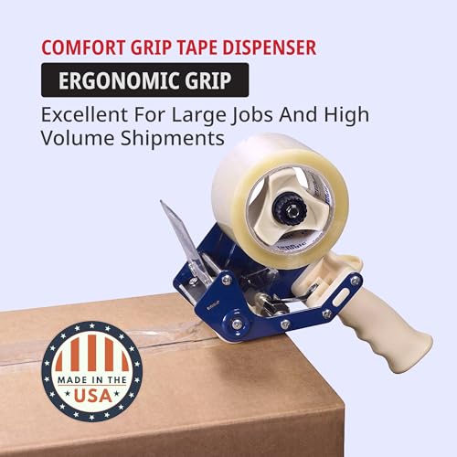 Tape Logic 3" Work Horse Packing Tape Dispenser Gun - Heavy Duty Carton Sealing Tape Dispenser, Industrial & Hand-Held for Home, Office or Warehouse, Supplies for Packing, Shipping, Moving, & Mailing - size: 3" Tape (Pack 1)