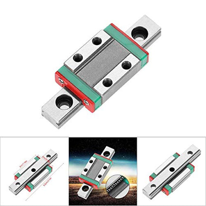 Linear Rail, LML9B Miniature Linear Slider, 9mm Bearing Steel Rail with 55mm Length, Locked Fixation Mini Guide Motion Rails for Automatic, Precision Measuring Equipment