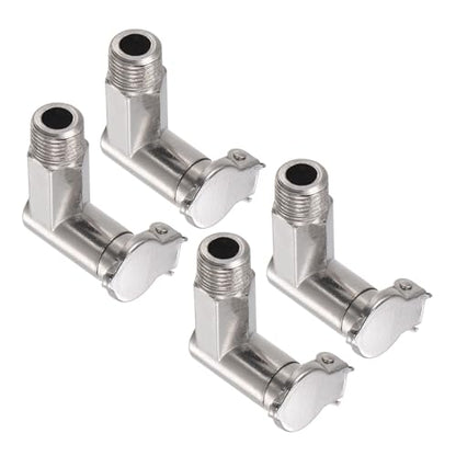 Spring Grease Oil Cup Cap, | M10x1 Thread | L Shape Oil Container Cup Oiler Lathe Machine Power Accessories - (Applications: for Industrial Lubrication), 4-Pieces - size: M10x1mm