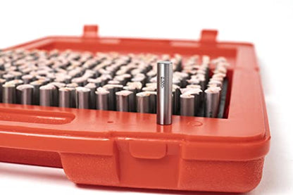 250 PCS M2 (0.251-0.500") Minus Steel Pin Gage Set - size: PIN-M2-250
