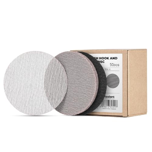 toolant Mesh Abrasive 6" Sanding Disc, 8 Hole, 150 Grit, 50Pcs - style: 6inch, 150 grit, 50pcs