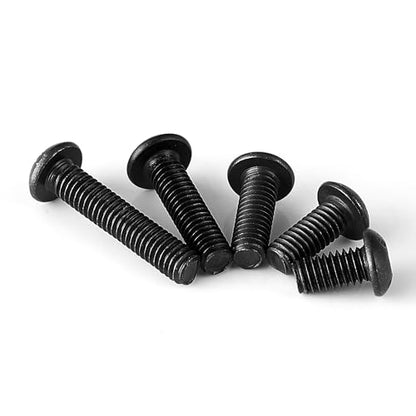 M4 x 8mm 10mm 12mm 16mm 20mm Button Head Socket Cap Screws Bolts, 10.9 Grade Alloy Steel Metric, Black Oxide Finish, Allen Hex Drive, Machine Fully Threaded, Assortment Kit 100PCS - size: M4 x 8/10/12/16/20mm (100PCS)