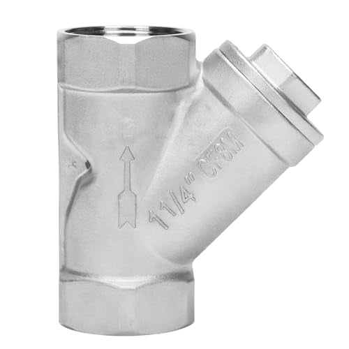 1-1/4 Inch Wye Strainer 100 Mesh Screen Filter Valve - 800 WOG SUS316 CF8M - size: 1-1/4 Inch