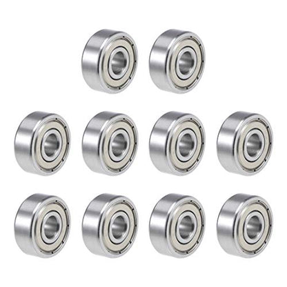 uxcell R4AZZ Deep Groove Ball Bearing 1/4-inchx3/4-inch x 9/32-inch Shielded Z2 Lever Bearings Skateboard Bearings Sealed Industrial Bearings 10pcs - size: 1/4"x3/4"x9/32"