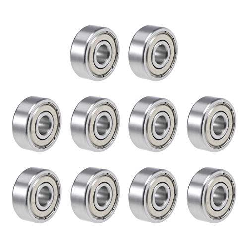 uxcell R4AZZ Deep Groove Ball Bearing 1/4-inchx3/4-inch x 9/32-inch Shielded Z2 Lever Bearings Skateboard Bearings Sealed Industrial Bearings 10pcs - size: 1/4"x3/4"x9/32"