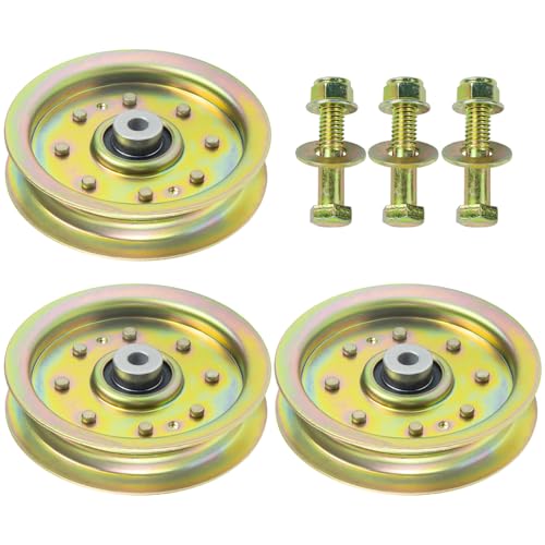 3 Pack 756-04129B Idler Pulley for Cub Cadet 42" 50" RZT 50 Deck - color: A03 3x756-04129B Yellow