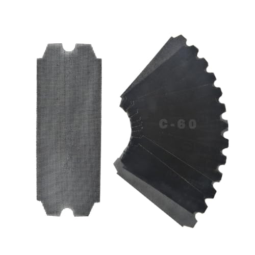 SCOTTCHEN Drywall Sanding Screen Mesh Sheet 4-3/16" x 11-1/4" Grit #60-12pcs - style: #60-12pcs