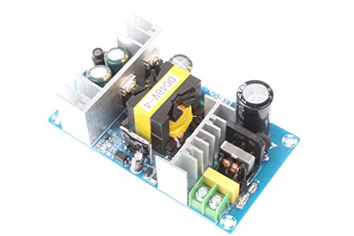NOYITO AC to DC 48V 4A Isolated Power Supply Module AC 120V (100-240V) to 48V 192W Peak 5A 240W Max Power Module with Overcurrent Overload Short-Circuit Protection (DC 48V 4A, Blue) - size: DC 48V 4A