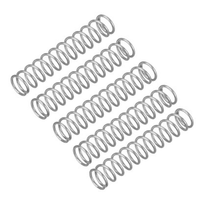 uxcell 5Pcs Compression Spring, Wire Diameter 0.035", OD 0.31", Free Length 1.57" 304 Stainless Steel Coil Mechanical Compressed Spring, Silver - size: 0.035" x 0.31" x 1.57"