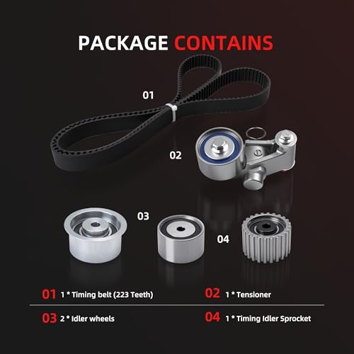 Engine Timing Belt Kit for Volvo XC90 XC70 XC60 XC40 S90 S80 S60L - size: for XC90/ XC60/ XC40/ V90 Cross Country