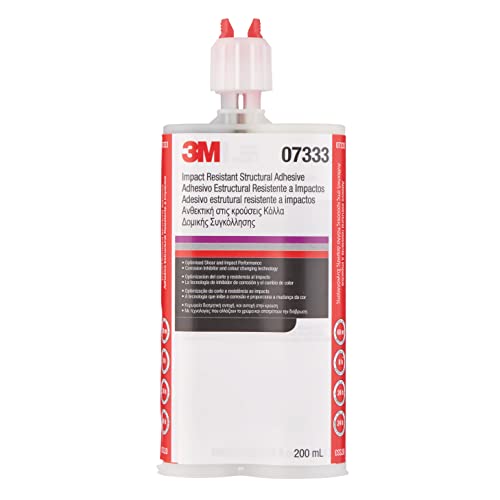 3M Impact Resistant Structural Adhesive, 07333, Two-Part Epoxy, True Automotive OEM Recommended, 200 mL/6.75 fl oz Cartridge, Purple - color: Purple, style: Structural Adhesive