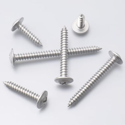 JEGONFRI 200PCS #8 x 3/4" 410 Stainless Steel Self Tapping Wood Screws - size: #8 x 3/4" Single, style: Self-tapping - Truss