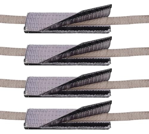 Mytee Products Yellow Polyester Web Sling Wear Pad for Rigging and Lifting Slings Protection - size: 4 - Pack, style: Cordura Flat Sleeve (4" x 12")