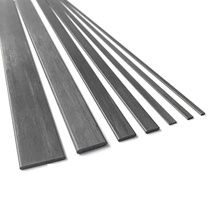 Carbon Fiber Board: Length: 500mm, Thickness: 1mm, Width: 4mm; (20 PCS)