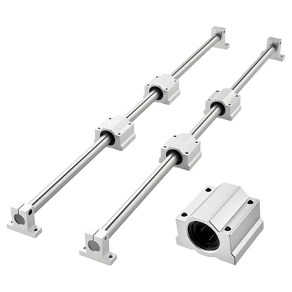 VEVOR Linear Rail Kit, SFC25, 2Pcs 1000 mm (39.4 inch) Linear Motion Guide Rails and 4Pcs Bearing Slide Blocks, for DIY Engraving Machine Lathe Milling Machine Slides, DIY Training Rocker Plate - size: SFC 25-1000mm
