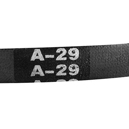 uxcell A-29 Drive V-Belts 29" Inner Length 13mm Width 8mm Thick JIS Standard A-Section Rubber Drive Industrial Transmission Belt - size: 29"
