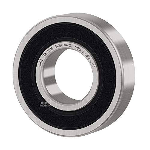 XIKE R8-2RS Sealed Deep Groove Ball Bearings, 6.35x12.7x4.763 mm, 10-Pack - size: R8-2RS - 6.35x12.7x4.763 mm