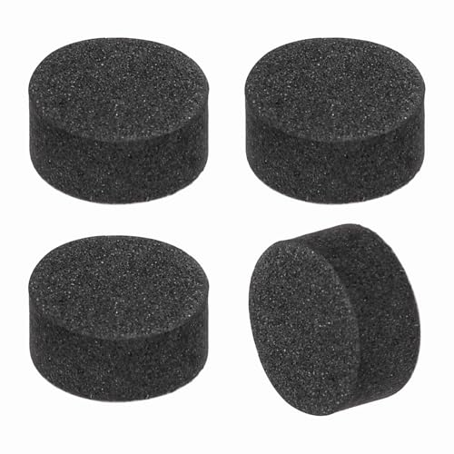 MECCANIXITY 4 Pcs Single Sided Speaker Isolation Feet Pads, 10mmx5mm Non Slip Foam Shock Absorption Base Pad Amplifier Stand Feet Mat for Speaker HiFi Home Theater Sound System, Black - size: 10mmx5mm