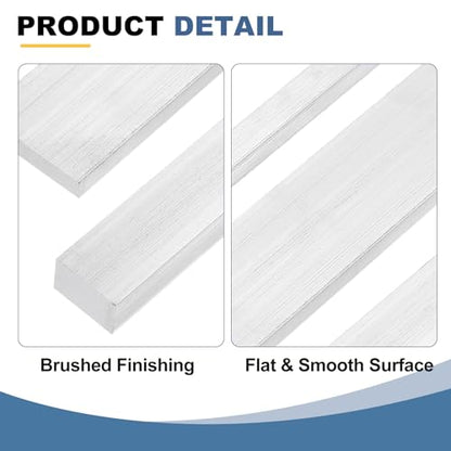 MECCANIXITY Square Aluminum Flat Bar, 1/2" Thick 19/32" Width 8" Length 6061 Aluminum Flat Plate, 12 x 15 x 203mm T6511 Solid New Mill Stock for Industrial - size: 1/2" T x 19/32" W x 8" L